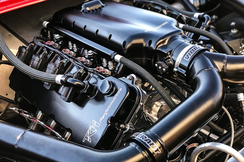 Drag racing Ford Coyote engine build