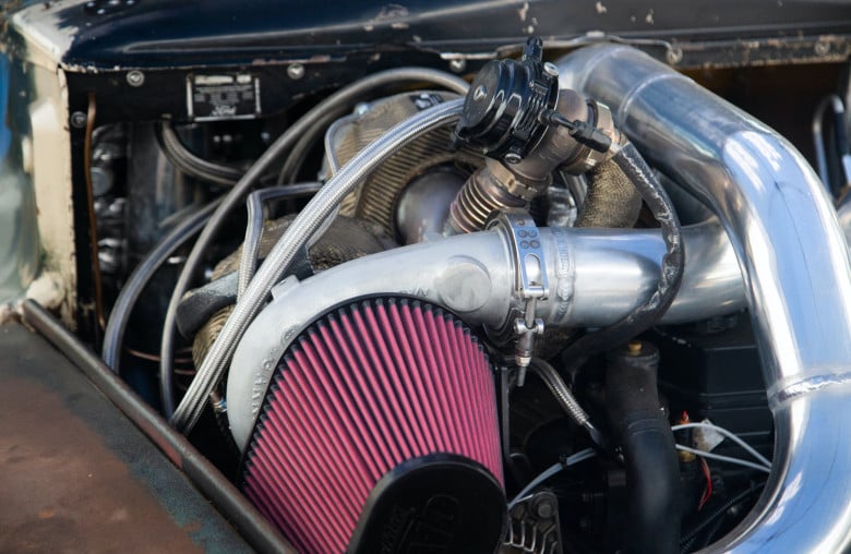 Ford F-1 Pikes Peak race truck illustrating high-performance diesel engine applications.