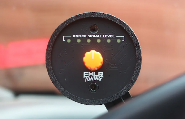 Knock detection data displayed in EFI tuning software during a road tuning session