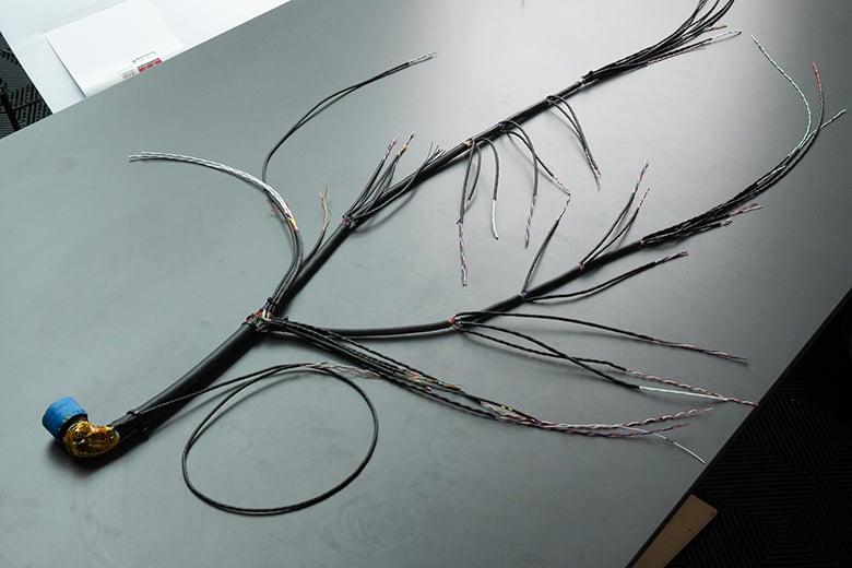 Wiring Loom FJ40 A full motorsport-level wiring loom using DR-25 sheathing