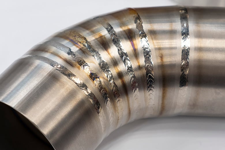 TIG welding titanium Pie cut titanium TIG welding