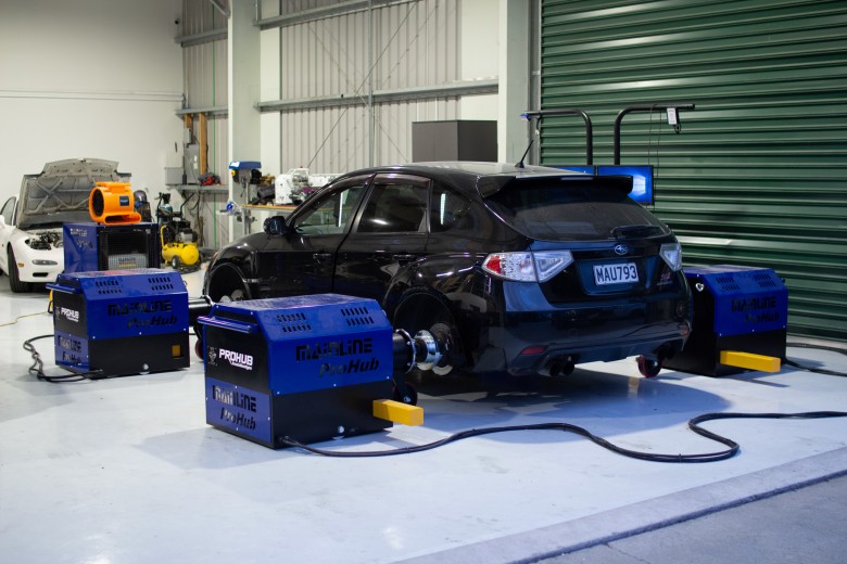 Boost pressure setup on a turbocharged engine before dyno tuning