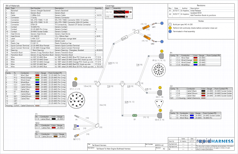 using rapidharness to design a custom wiring diagram RapidHarness wiring schematic design interface