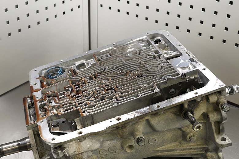 Automatic transmission during teardown before a rebuild