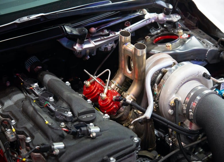 twin wastegate boost control setup on a turbocharged engine