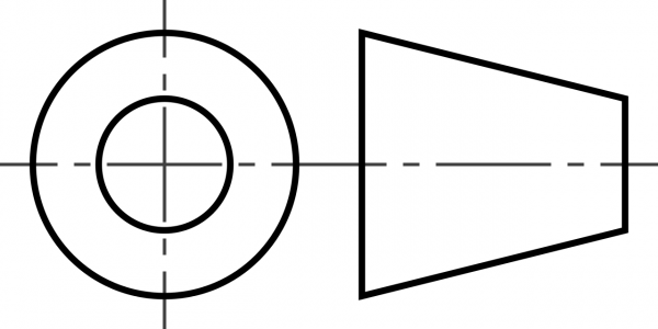 HPA First angle projection symbol