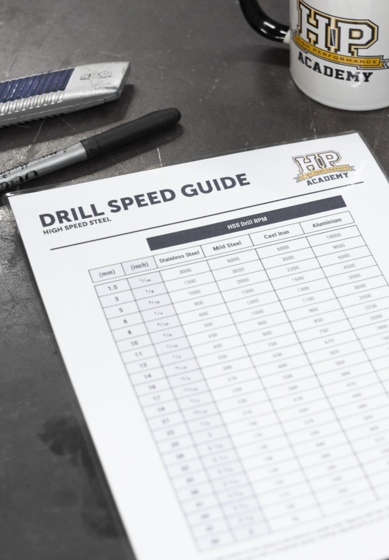 drill speed guide