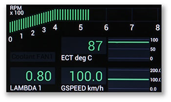 PLEX TUNING SDM 500 DASH DISPLAY LOGGER QUICK GLANCE NORMAL