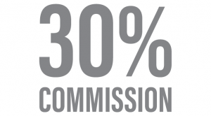 Earn up to 30% Commission