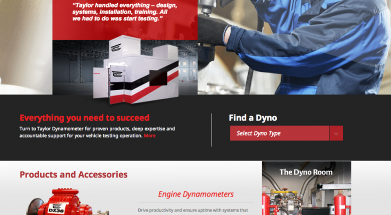 Taylor Dynamometer Launches New Website - Featured Image