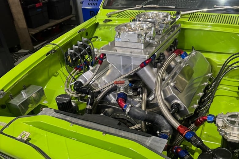 Jake Bain V8 with Bain Racing Intake Manifold Jake Bain V8 with Bain Racing Intake Manifold